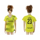 Women's Dortmund #23 Kagawa Home Soccer Club Jersey