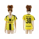 Women's Dortmund #30 Passlack Home Soccer Club Jersey1