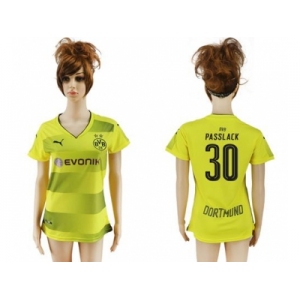 Women's Dortmund #30 Passlack Home Soccer Club Jersey