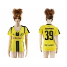 Women's Dortmund #39 Bonmann Home Soccer Club Jersey1