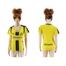 Women's Dortmund Blank Home Soccer Club Jersey1