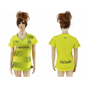 Women's Dortmund Blank Home Soccer Club Jersey