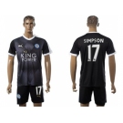 Leicester City #17 Simpson Away Soccer Club Jersey 1