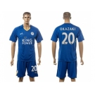 Leicester City #20 Okazaki Home Soccer Club Jersey 1