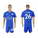 Leicester City #26 Mahrez Home Soccer Club Jerse