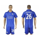 Leicester City #26 Mahrez Home Soccer Club Jersey 1