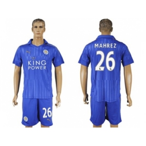 Leicester City #26 Mahrez Home Soccer Club Jersey 1