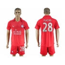 Leicester City #28 Fuchs Away Soccer Club Jersey