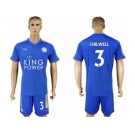 Leicester City #3 Chilwell Home Soccer Club Jersey