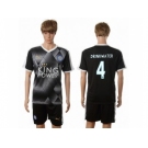 Leicester City #4 Drinkwater Away Soccer Club Jersey 1