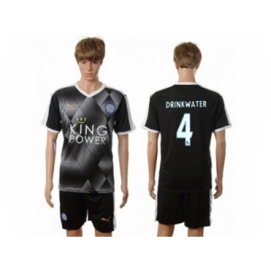 Leicester City #4 Drinkwater Away Soccer Club Jersey 1