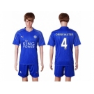 Leicester City #4 Drinkwater Home Soccer Club Jersey