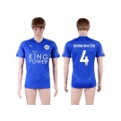 Leicester City #4 Drinkwater Home Soccer Country Jersey