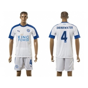 Leicester City #4 Drinkwater SEC Away Soccer Club Jersey 1
