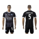 Leicester City #5 Morgan Away Soccer Club Jersey 1