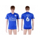 Leicester City #6 Huth Home Soccer Country Jersey