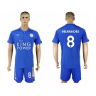 Leicester City #8 Iheanacho Home Soccer Soccer Club Jersey