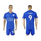 Leicester City #9 Vardy Home Soccer Club Jersey