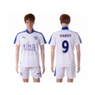 Leicester City #9 Vardy SEC Away Soccer Club Jersey 1