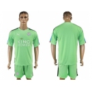 Leicester City Blank Green Goalkeeper Soccer Club Jersey