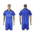 Leicester City Blank Home Soccer Club Jersey 1