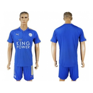 Leicester City Blank Home Soccer Club Jersey