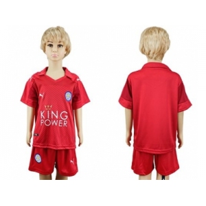 Leicester City Blank Away Kid Soccer Club Jersey1