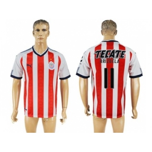 Guadalajara #11 Brizuela Home Soccer Club Jersey1