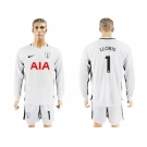 Tottenham Hotspur #1 LLORIS Home Long Sleeves Soccer Club Jersey