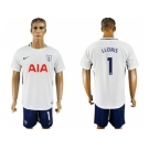 Tottenham Hotspur #1 LLORIS White Blue Soccer Club Jersey