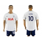 Tottenham Hotspur #10 Kane White Blue Soccer Club Jersey