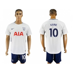 Tottenham Hotspur #10 Kane White Blue Soccer Club Jersey