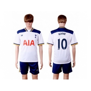 Tottenham Hotspur #10 Kane White Home Soccer Club Jersey3