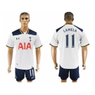 Tottenham Hotspur #11 Lamela White Home Soccer Club Jersey2