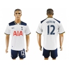 Tottenham Hotspur #12 Yedlin White Home Soccer Club Jersey1