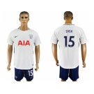 Tottenham Hotspur #15 Dier White Blue Soccer Club Jersey