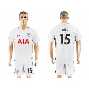 Tottenham Hotspur #15 Dier White Home Soccer Club Jersey