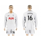 Tottenham Hotspur #16 Trippier Home Long Sleeves Soccer Club Jersey