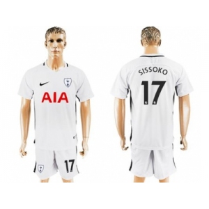 Tottenham Hotspur #17 Sissoko White Home Soccer Club Jersey