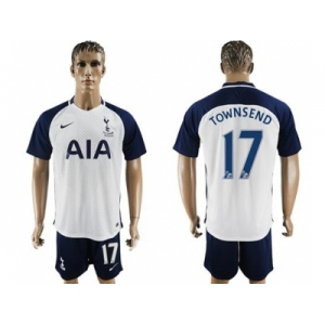 Tottenham Hotspur #17 Townsend White Home Soccer Club Jersey