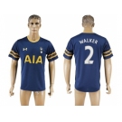 Tottenham Hotspur #2 Walker Away Soccer Club Jersey3