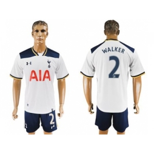 Tottenham Hotspur #2 Walker White Home Soccer Club Jersey2