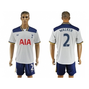 Tottenham Hotspur #2 Walker White Home Soccer Club Jersey4