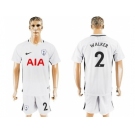 Tottenham Hotspur #2 Walker White Home Soccer Club Jersey