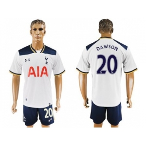 Tottenham Hotspur #20 Dawson White Home Soccer Club Jersey1