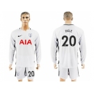 Tottenham Hotspur #20 Dele Home Long Sleeves Soccer Club Jersey