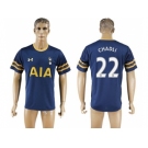 Tottenham Hotspur #22 Chadli Away Soccer Club Jersey1