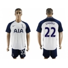 Tottenham Hotspur #22 Chadli White Home Soccer Club Jersey