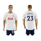 Tottenham Hotspur #23 Eriksen White Blue Soccer Club Jersey