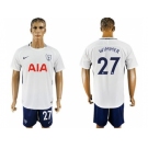 Tottenham Hotspur #27 Wimmer White Blue Soccer Club Jersey